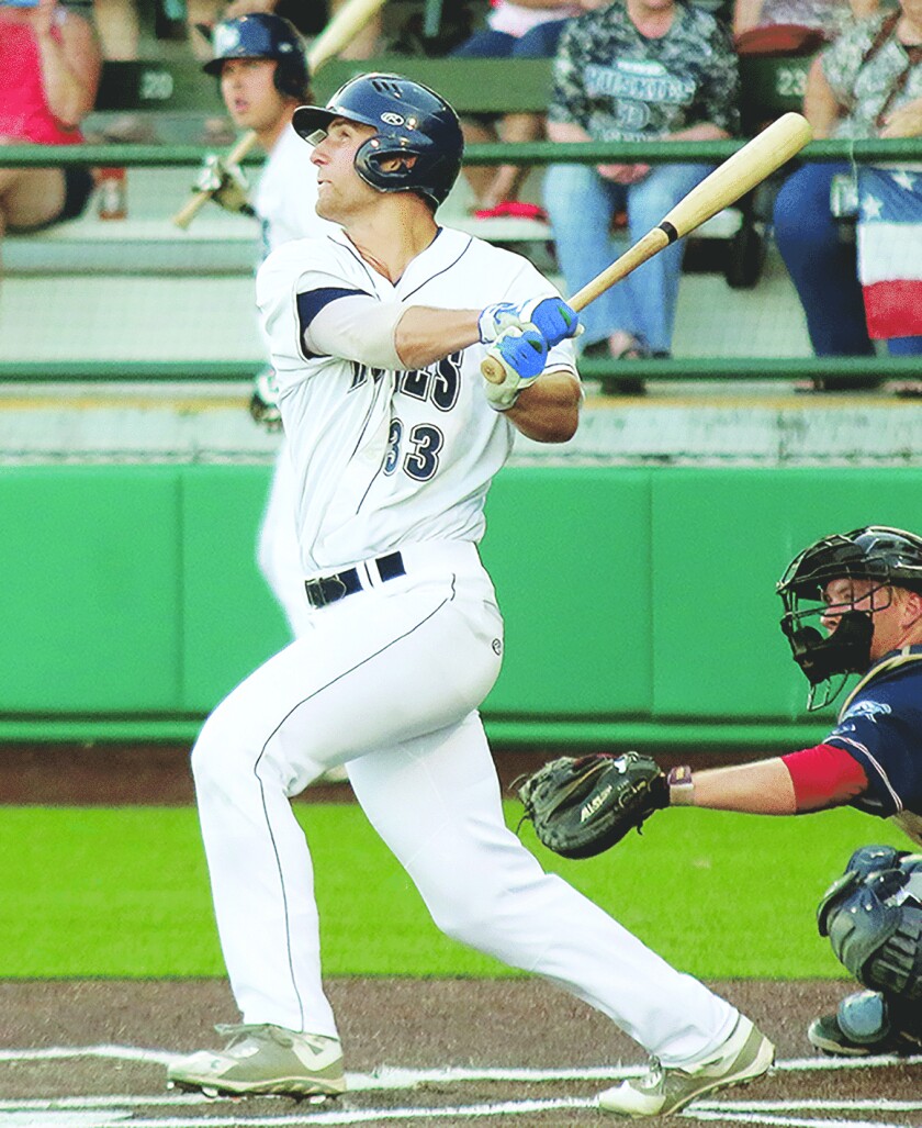 Jimmy Heck delivers an RBI single