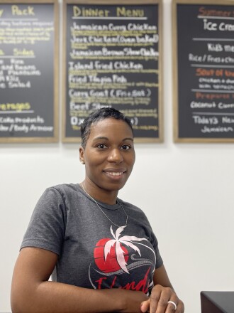 Lamise Oyugi is the owner of Island Cuisine in Dickinson.