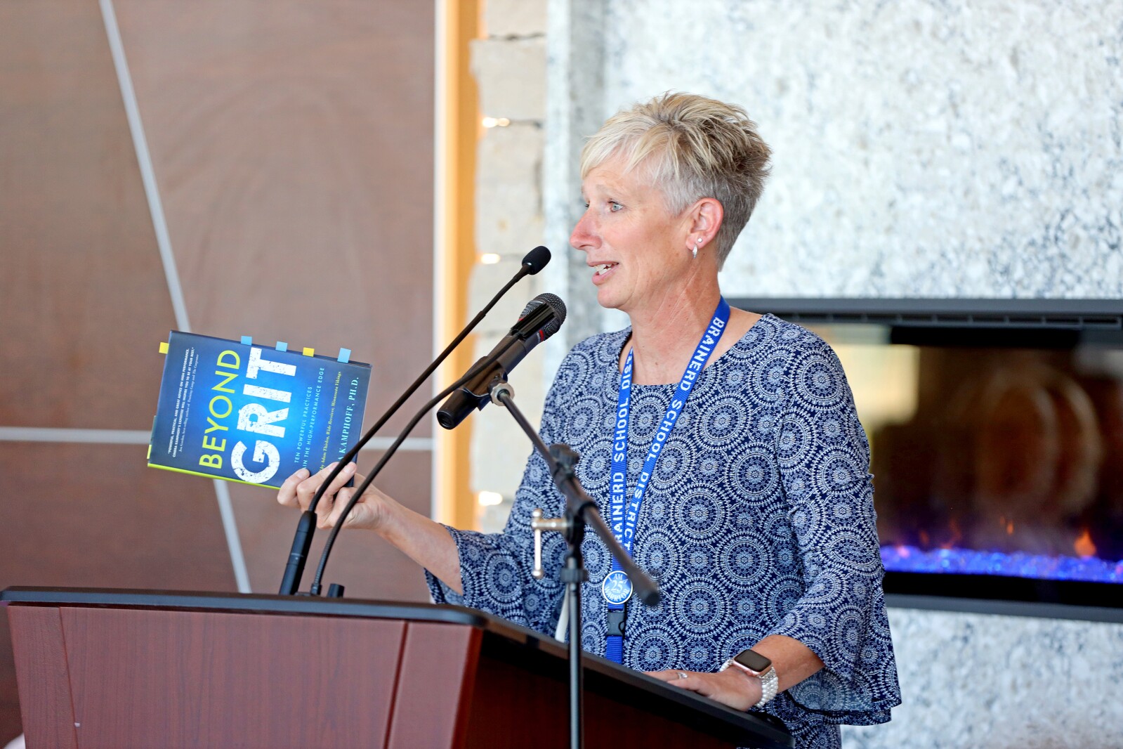 Laine Larson's retirement party at the Gichi-ziibi Center for the Arts.