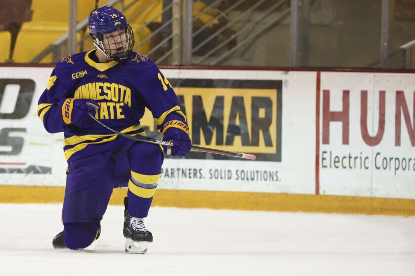 Aamodt Signs With Colorado Avalanche - Minnesota State University - Mankato  Athletics