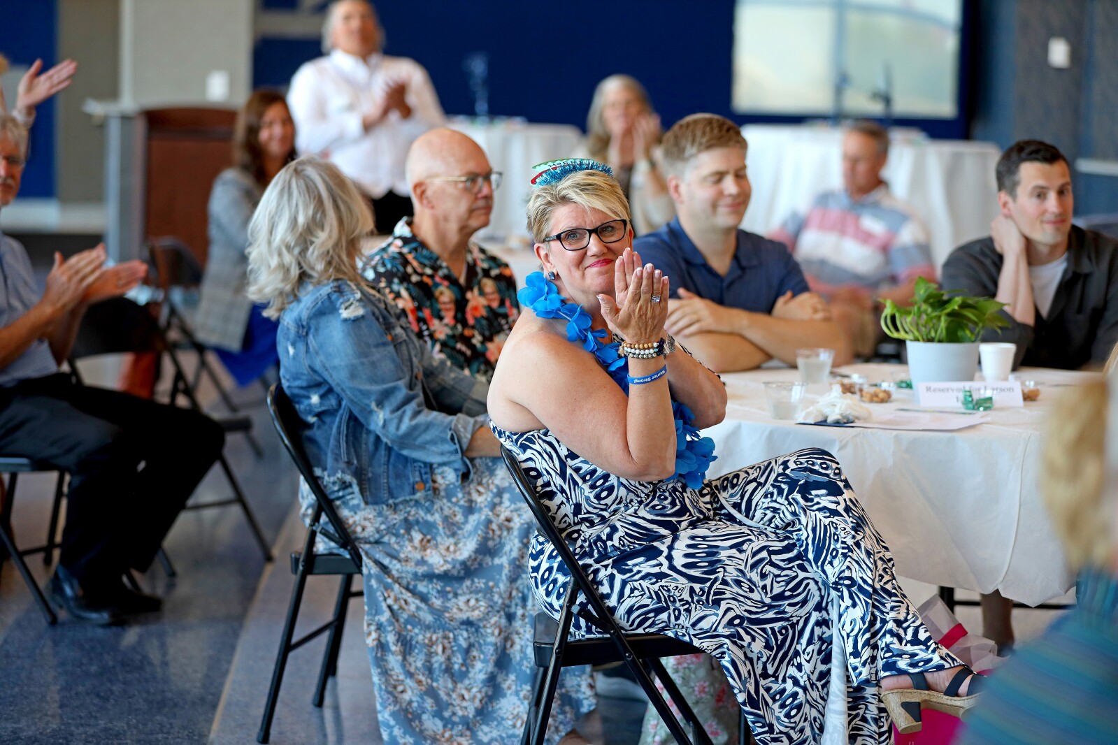 Laine Larson's retirement party at the Gichi-ziibi Center for the Arts.