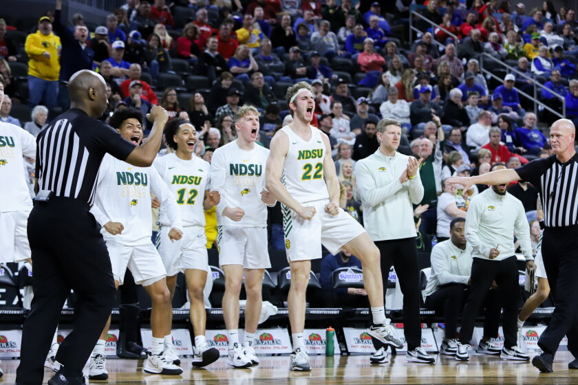 PHOTOS Scenes from dramatic Bison victory in Summit League men's