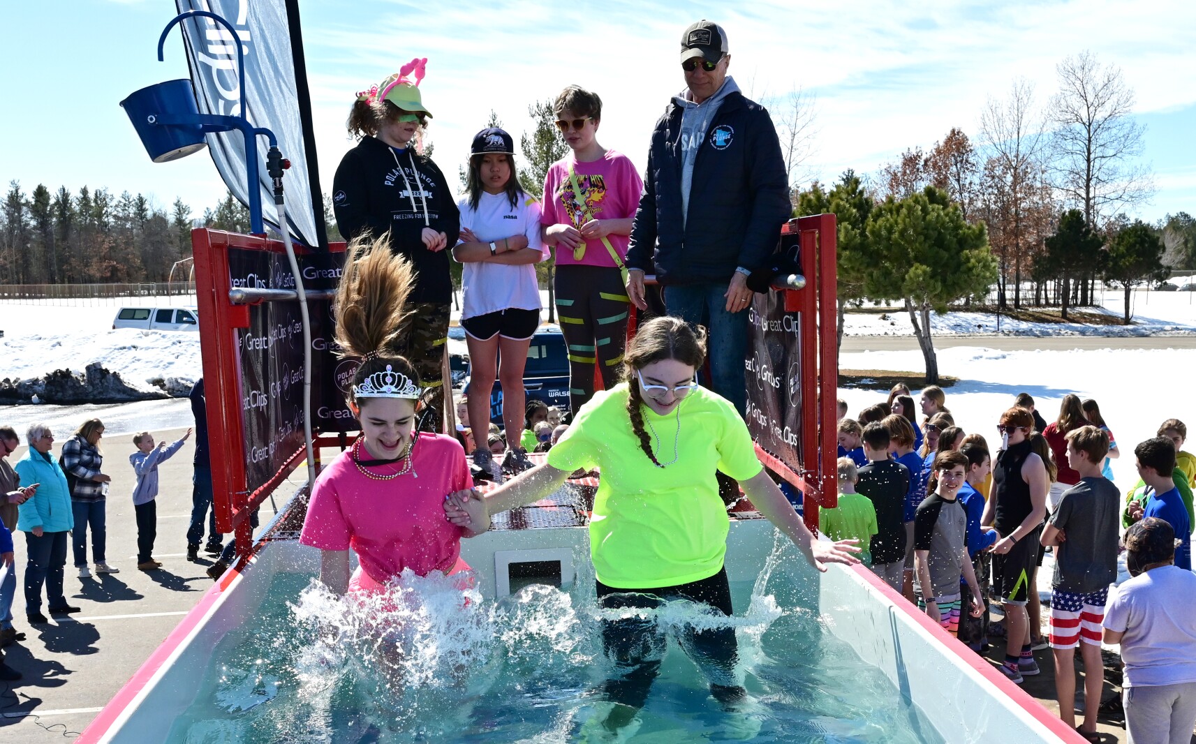 Forestview Middle School students plunged for Special Olympics Minnesota Thursday, March 24, 2022.