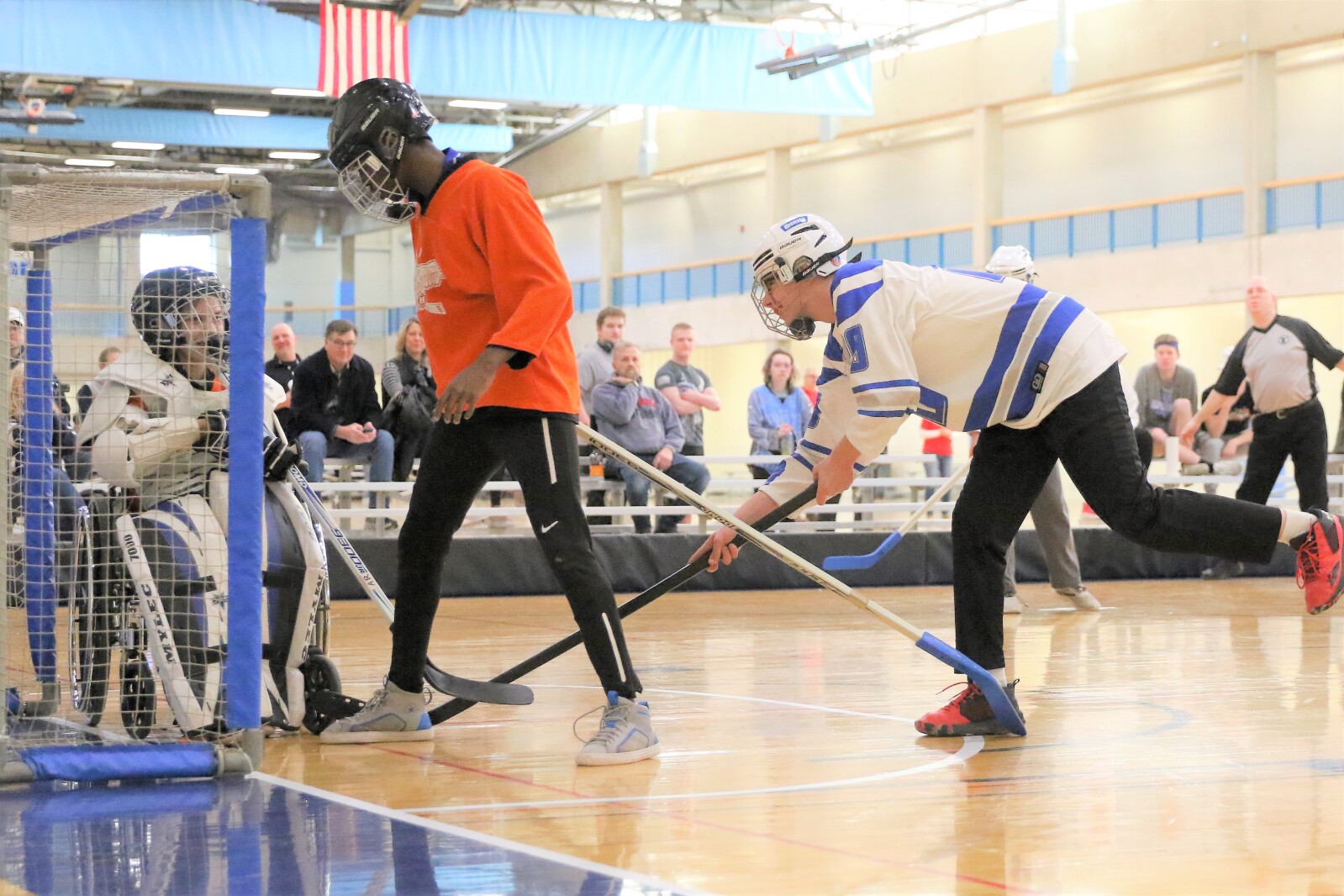 Brainerd floor hockey against St. Paul Humboldt Friday, March 18, 2022, in the State Quarterfinals at Bloomington Jefferson High School.