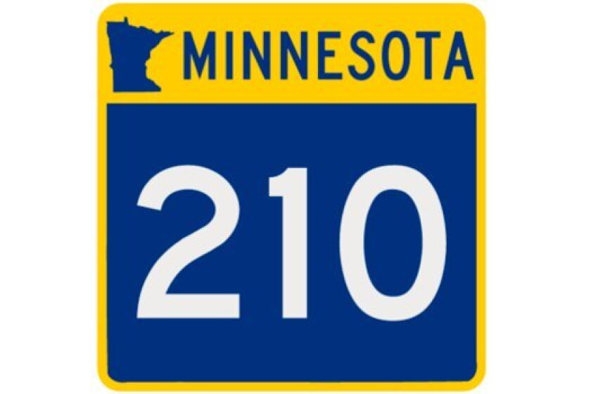 210 Sign Cool temperatures push Highway 210 work to daylight hours - Brainerd ...