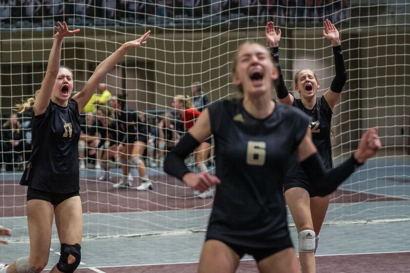 Section 1A, 1AA girls volleyball semifinals