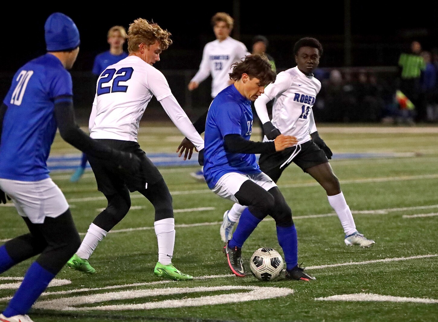 Brainerd boys soccer vs Rogers