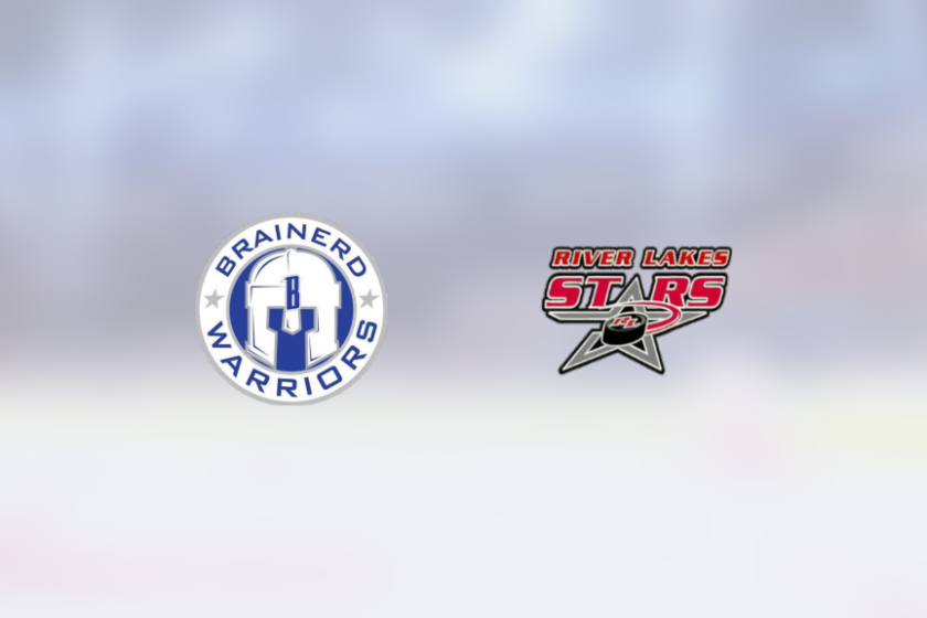 Brainerd Warriors got a shutout against River Lakes Stars The Rink