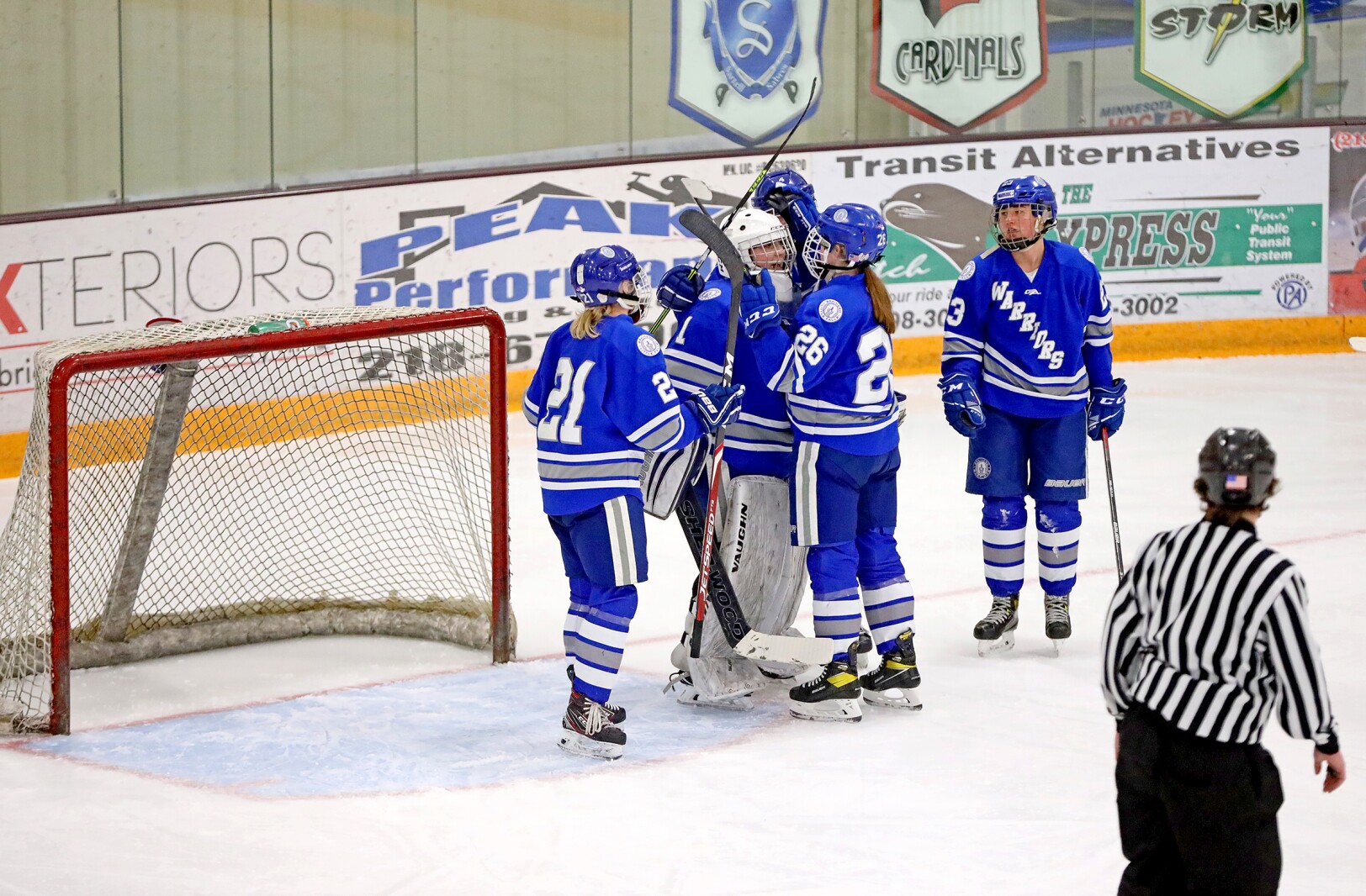 Brainerd/Little Falls girls hockey take on the Moorhead Spuds Thursday, Feb. 17, 2022, during the Section 8-2A Section Final in Fergus Falls.