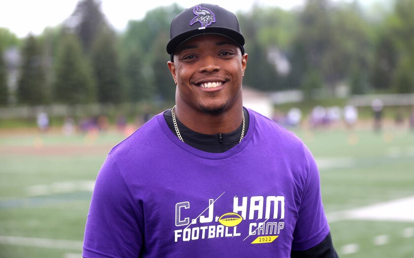 Photos and video C.J. Ham returns to Denfeld for youth football camp