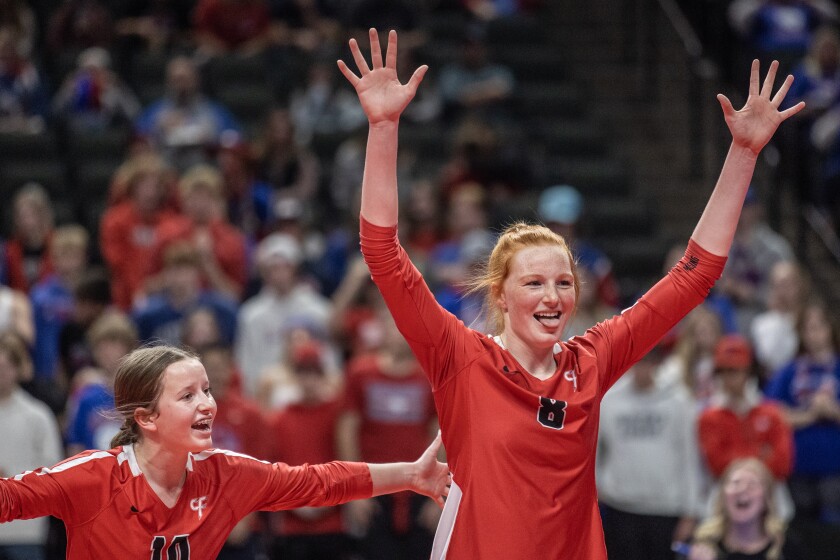 Cannon Falls, Pequot Lakes Class AA Championship volleyball