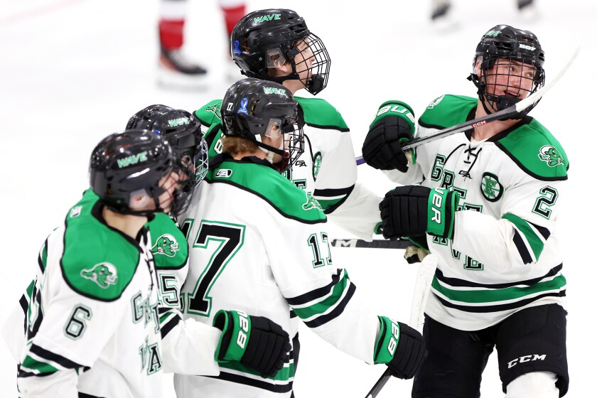 East Grand Forks hockey wins offensive battle 75 against Grand Forks