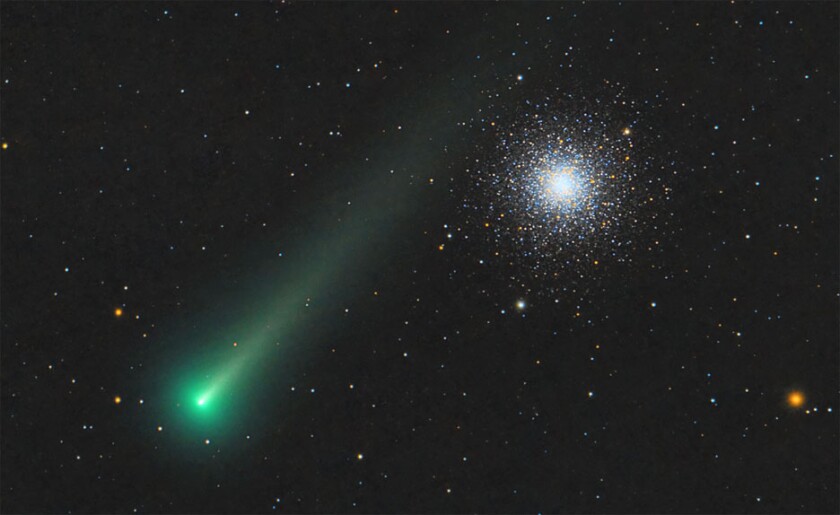 Comet Leonard and M3 on Dec. 3
