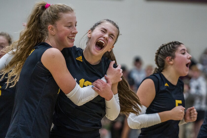 Stewartville, Byron Section 1AAA girls semifinal volleyball