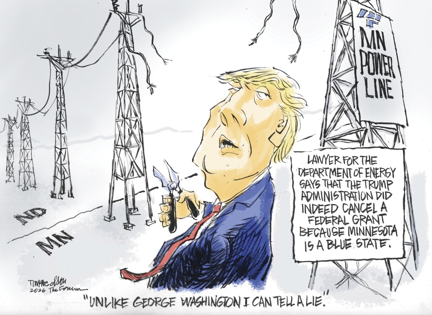 Trygve Olson cartoon: The truth be told