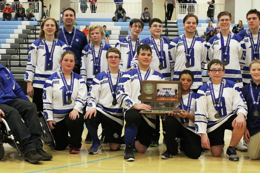 Eric Rohlfing Adapted Floor Hockey: Warriors storm to state championship - Brainerd ...