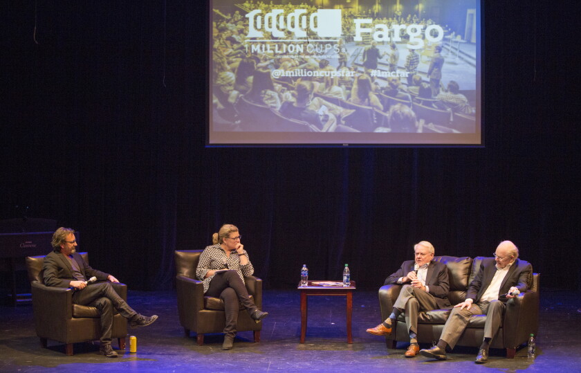 Two Fargo business moguls share stories, laughs as their kids interview ...