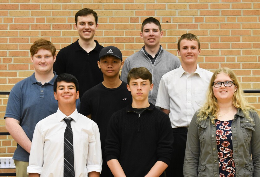 Worthington High School students on the knowledge bowl team were honored at the Worthington High School Awards Ceremony on Wednesday, May 25, 2022.