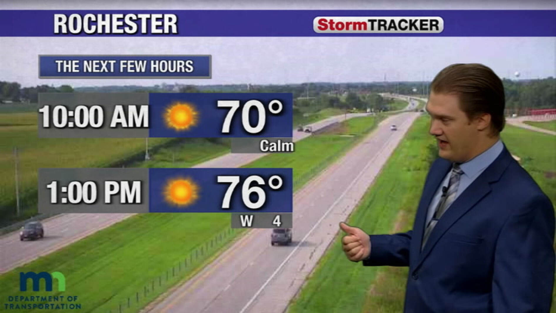 Plenty of sunshine and warming up for the afternoon