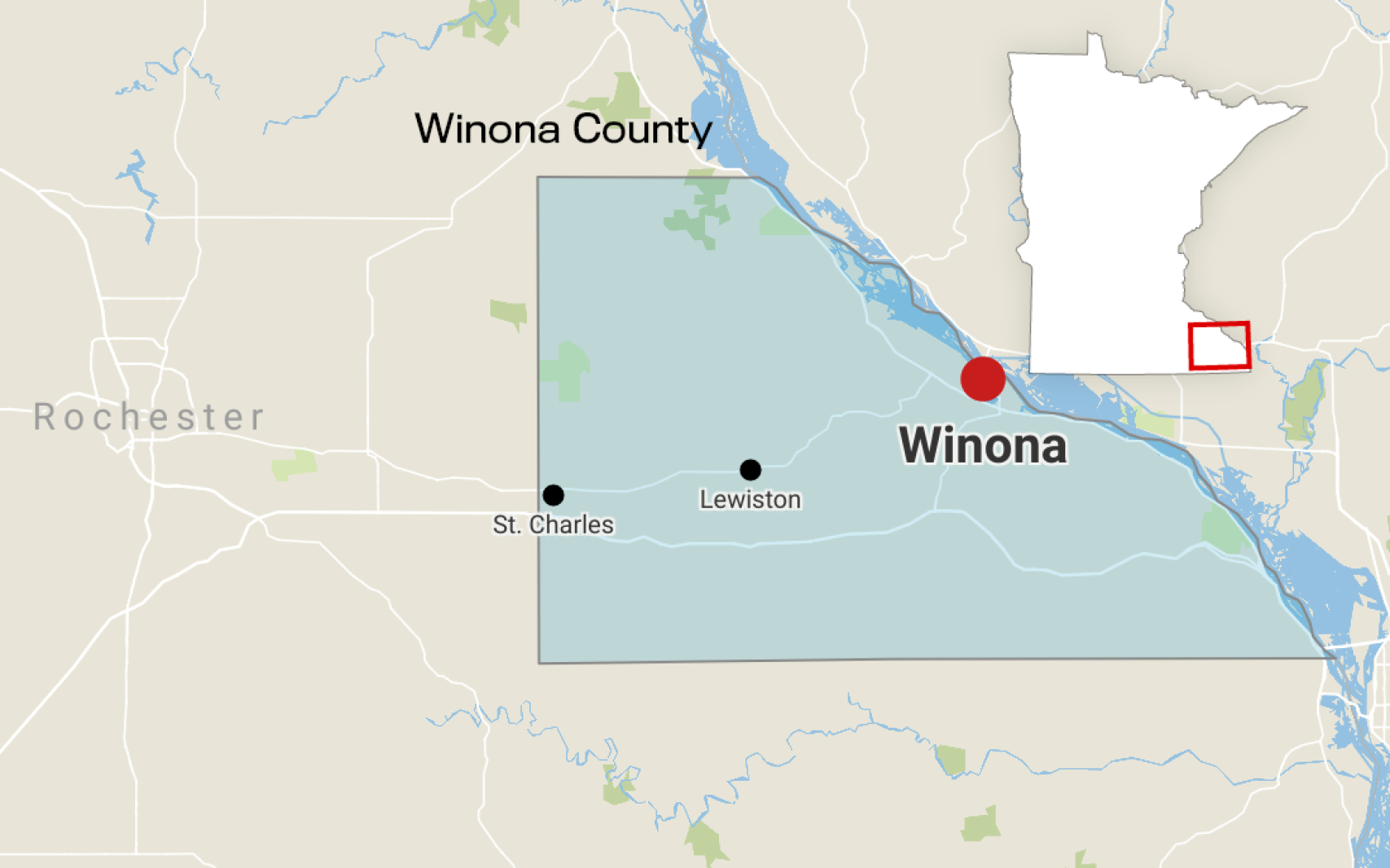 Winona Map Car hits pedestrian on Hwy. 61 in Winona - Post Bulletin | Rochester ...