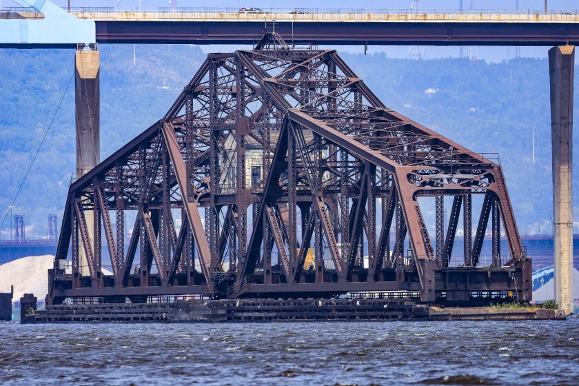 railroad swing bridge