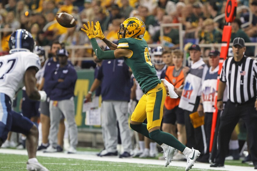 Former Bison wide receiver Zach Mathis drafted by Edmonton in CFL ...