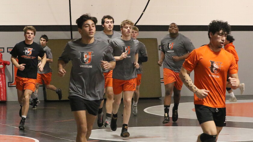 uj mens wrestling practice 110122.jpg