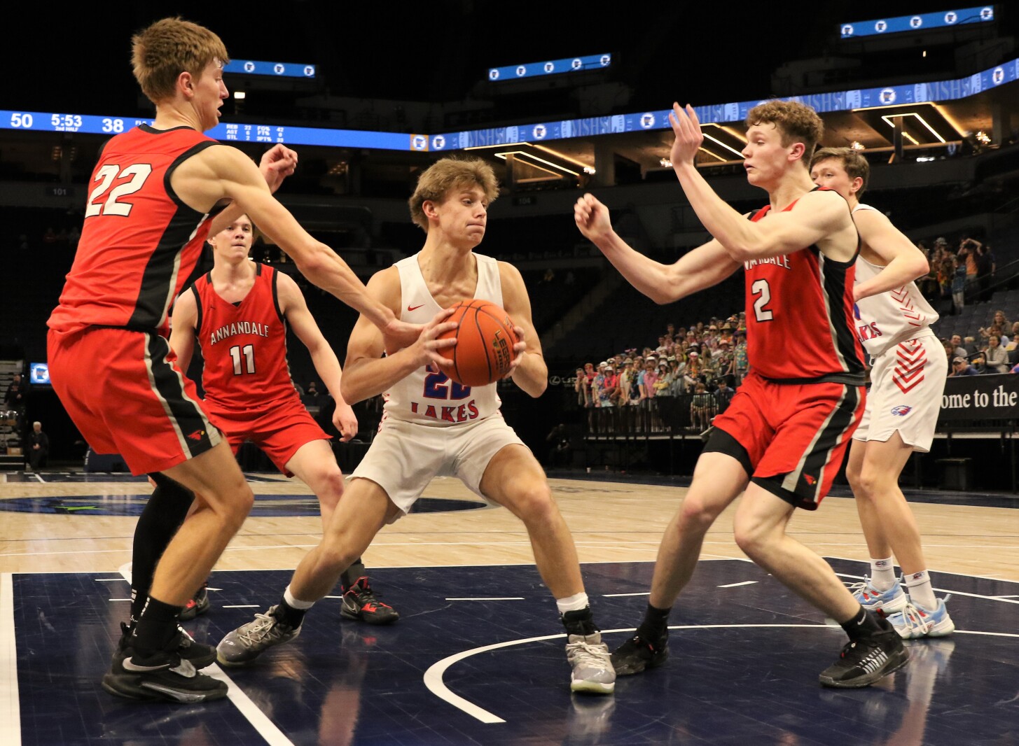 Pequot Lakes vs Annandale Class 2A State Quarterfinals Tuesday, March 22, 2022, at Target Center.