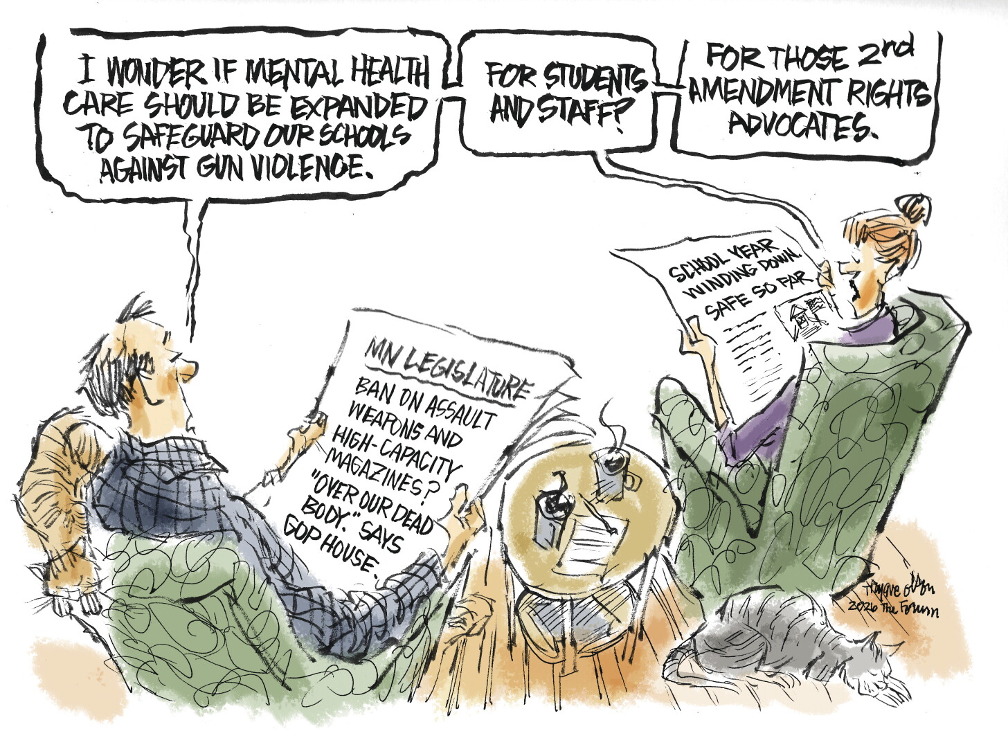 Trygve Olson cartoon: Mental health check