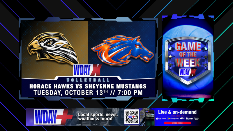 Horace-Sheyenne Girls Volleyball Match Set for Live Broadcast