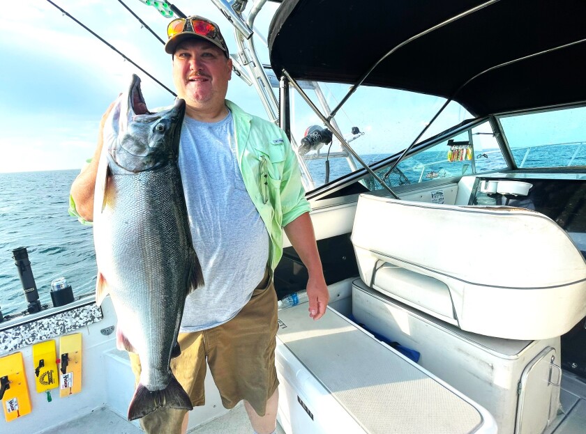 David Chichosz and Minnesota record coho salmon