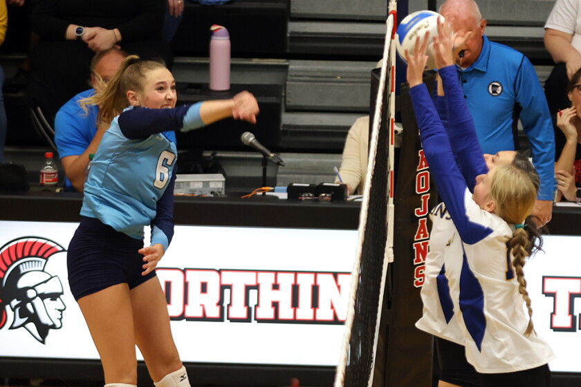 Knights sweep Dragons in South Sub-Section 3A volleyball playoffs - The ...