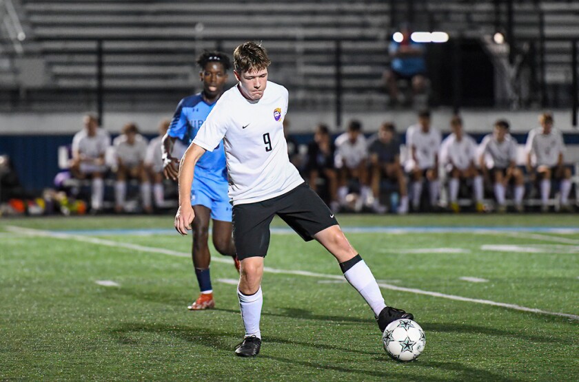 Player controls the ball