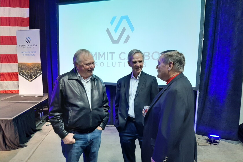 Harold Hamm, left, Bill Berry, center, and Gary Tharaldson, right.