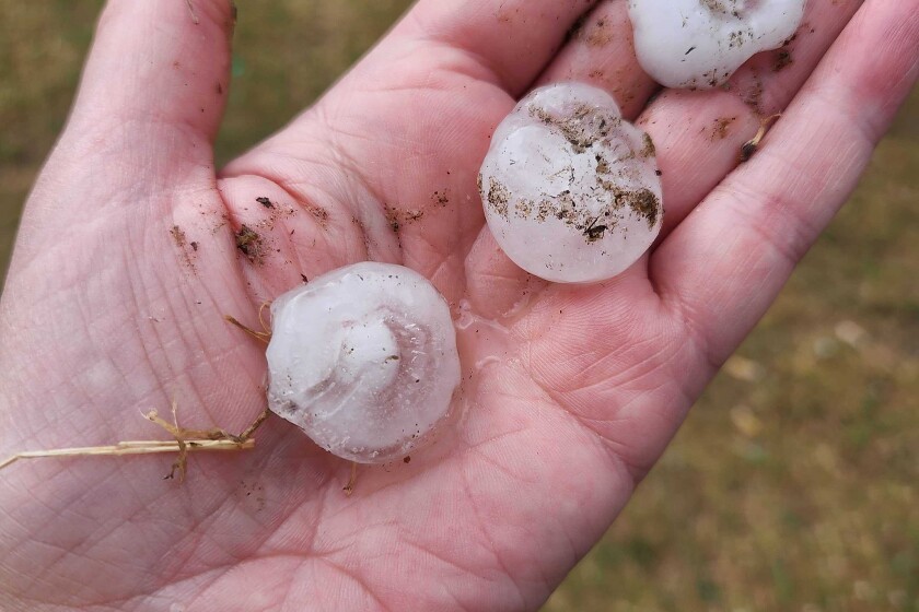 Hail at Lakes Jam