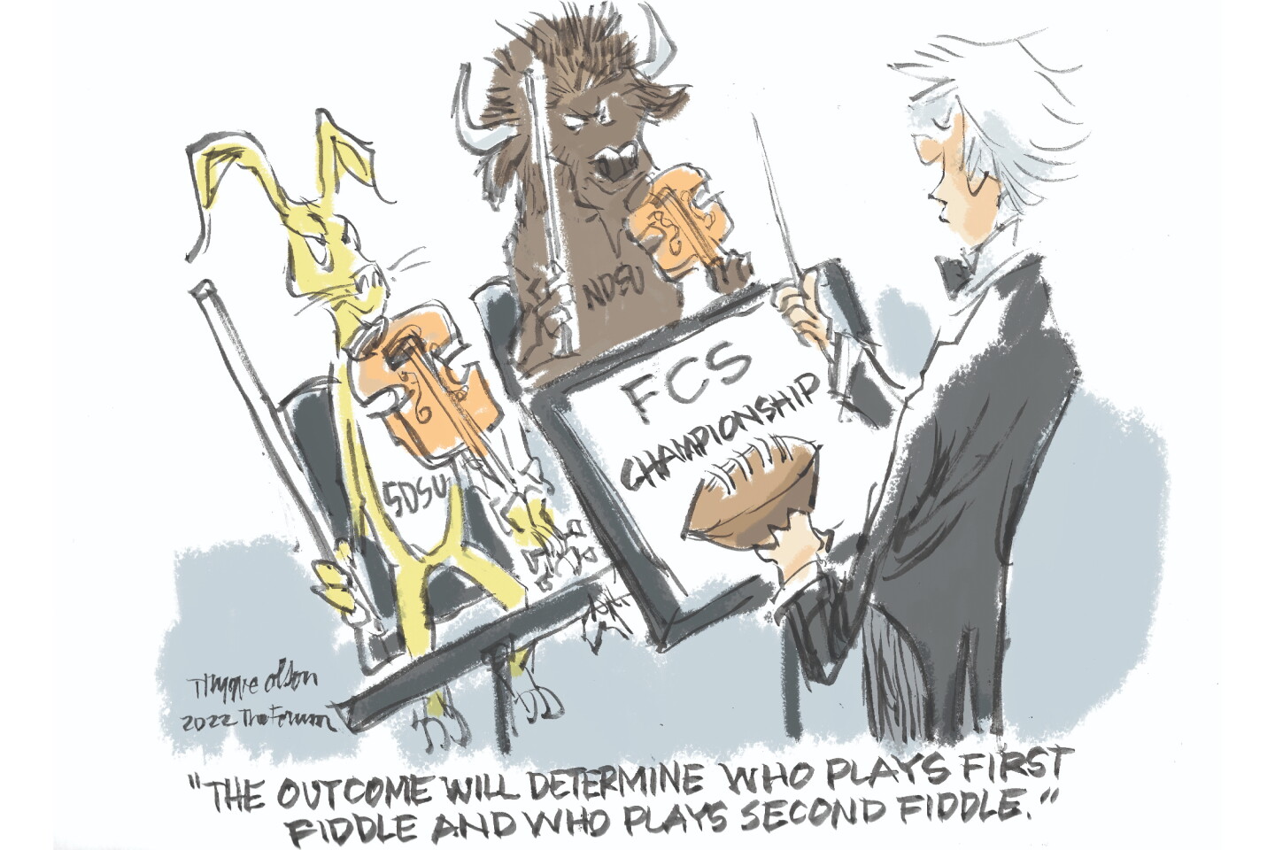 To Fuddle Cartoon Trygve Olson cartoon: Playing second fiddle - InForum | Fargo, Moorhead ...