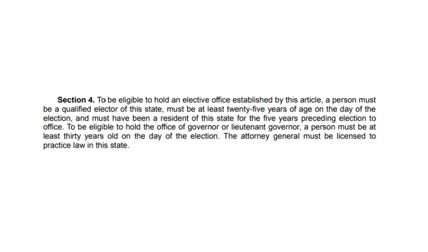 EMBED: ND State Constitution Excerpt