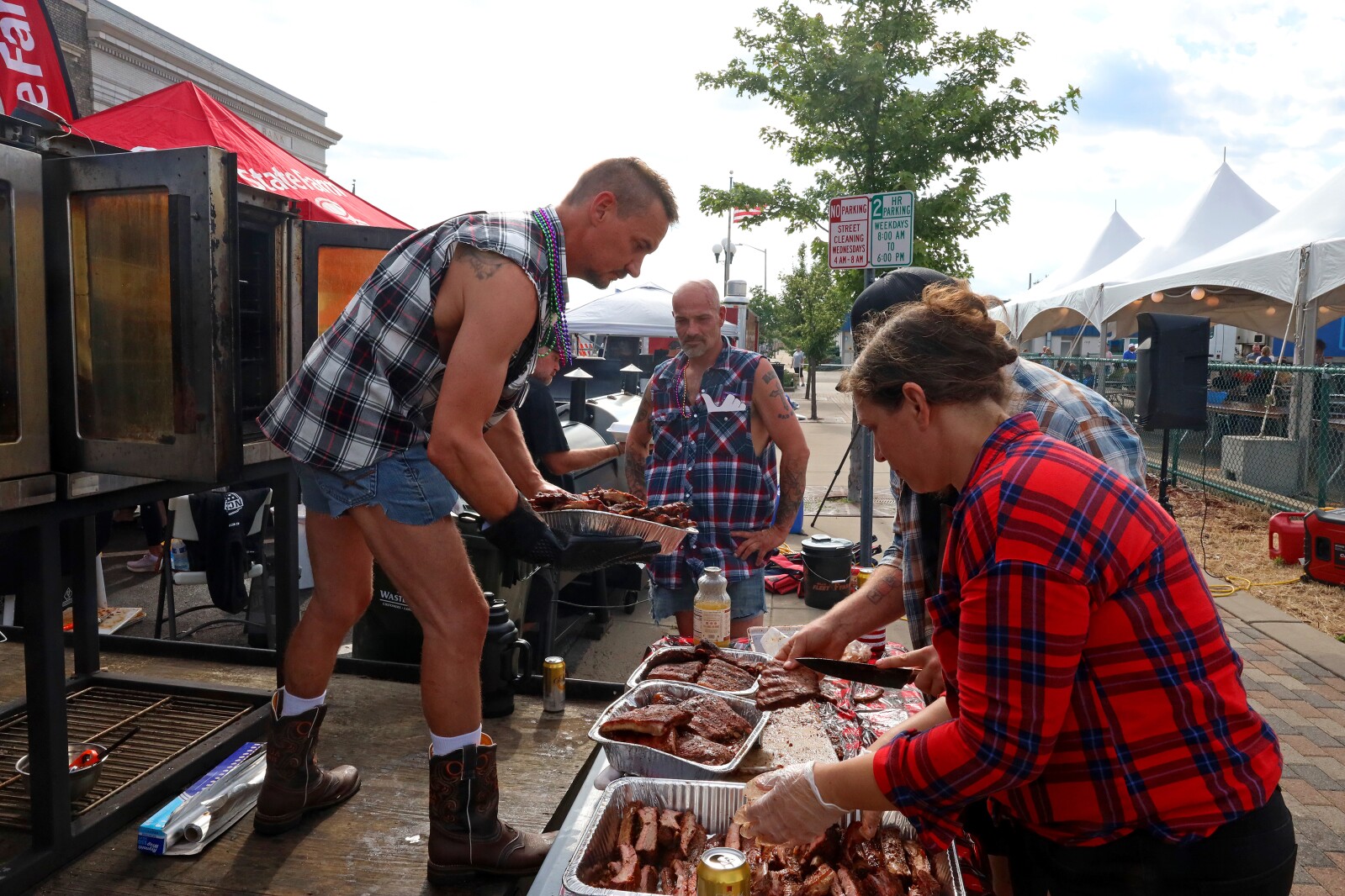 People enjoy the Cub Foods Ribfest during Brainerd Jaycees Street Fest on Saturday, July 23, 2022, in downtown Brainerd.