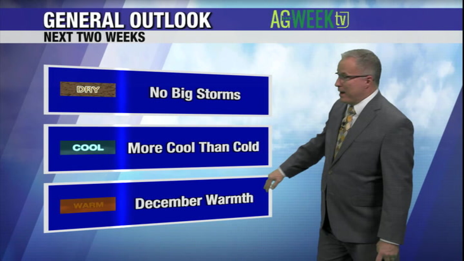'More cool than cold' and no big storms to end November and start ...
