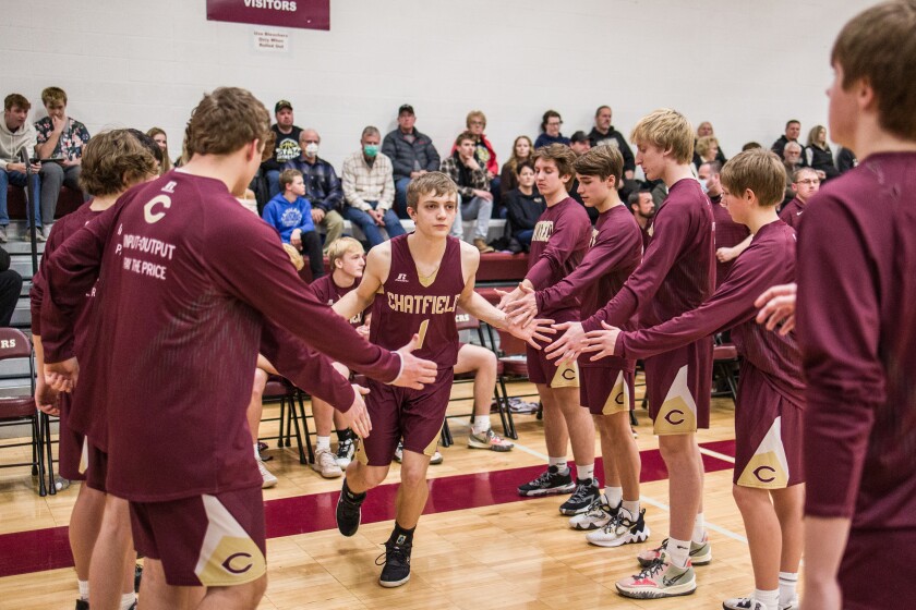 Chatfield, Caledonia boys basketball