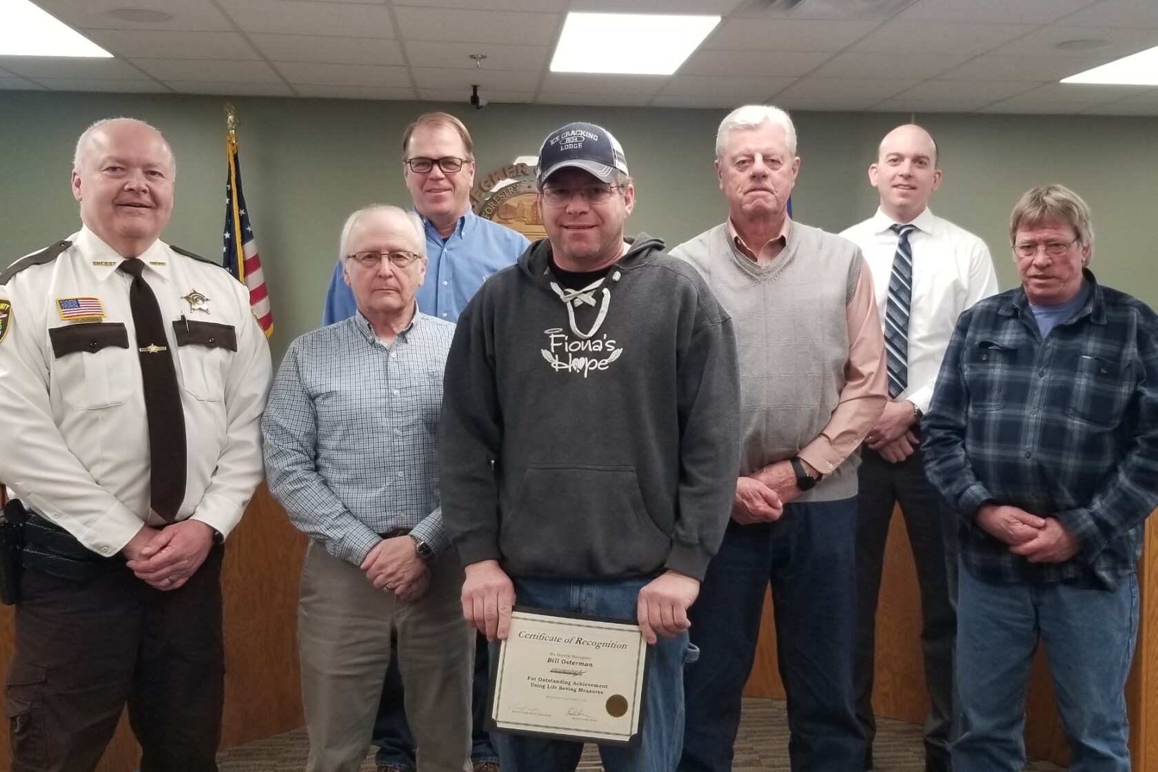 Becker County sheriff honors plow driver, three corrections officers