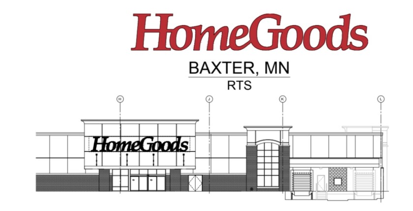 HomeGoods store front from permit application