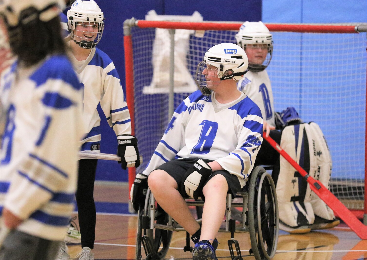 Brainerd floor hockey against St. Paul Humboldt Friday, March 18, 2022, in the State Quarterfinals at Bloomington Jefferson High School.