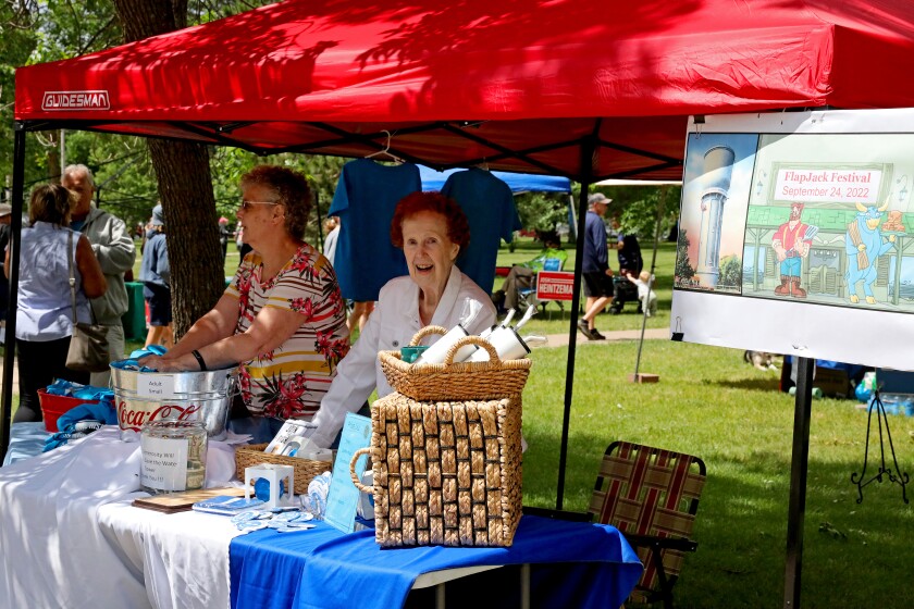 People attend Arts in the Park on Sunday, June 26, 2022, at Gregory Park in Brainerd.
