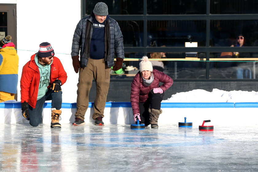 Outside Curling Rink Photos and video: Curling on outdoor ice - Duluth News Tribune | News ...