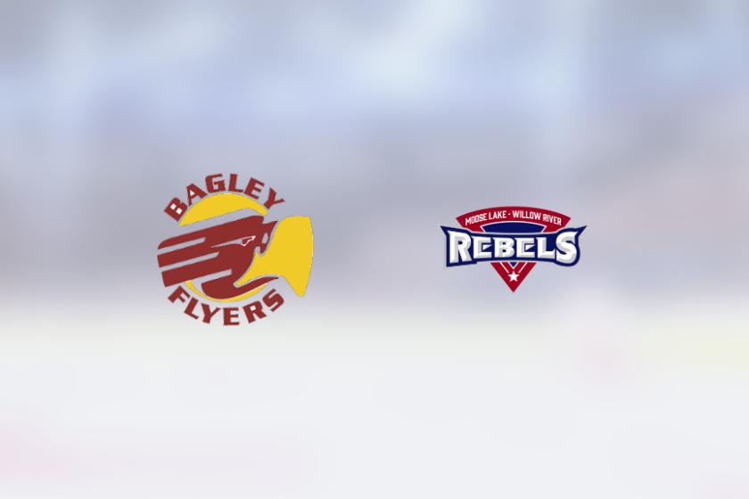 Singlegoal win for Moose Lake Area Rebels over Bagley/Fosston Flyers