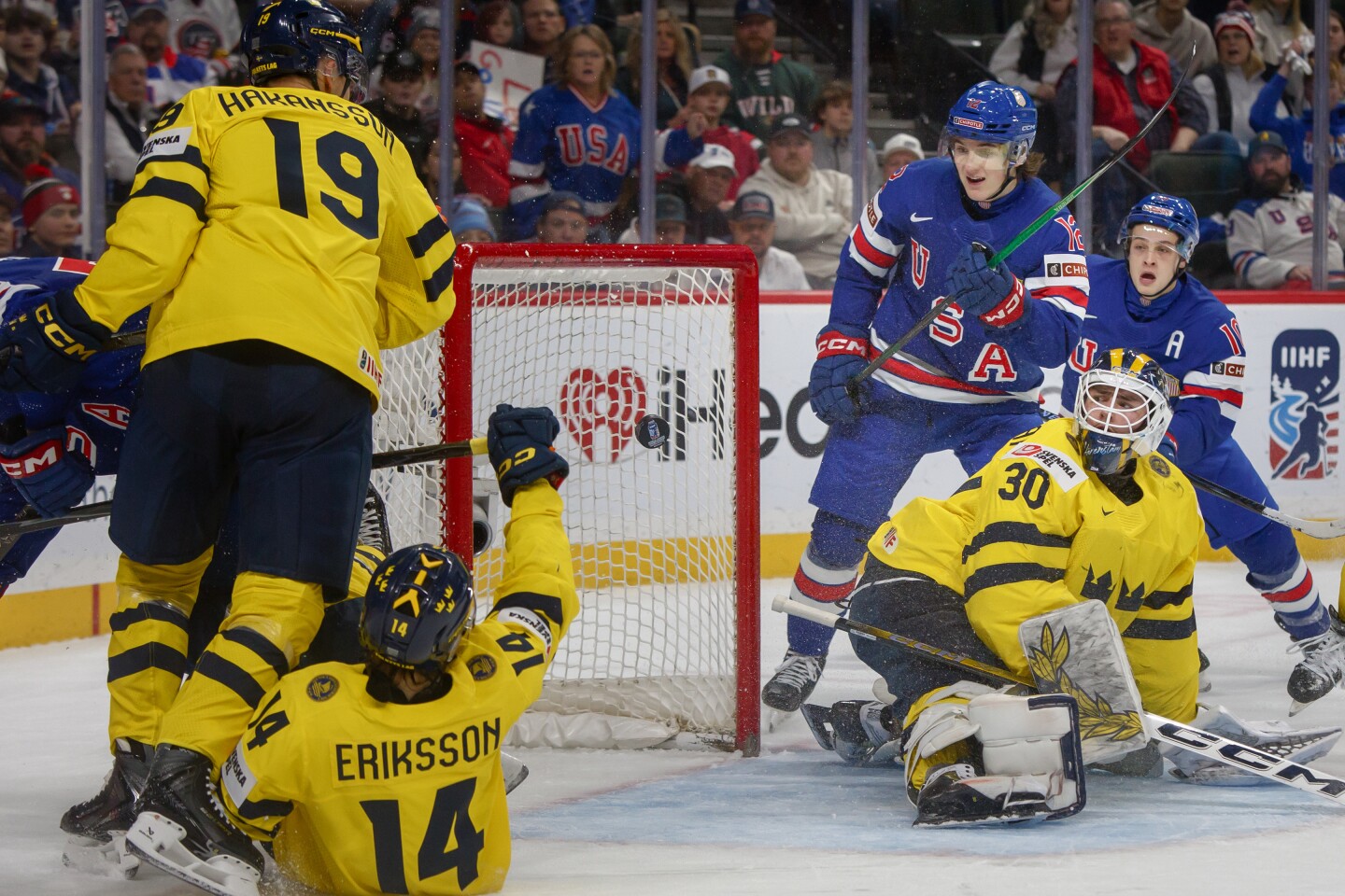 USA vs. Sweden World Junior Hockey
