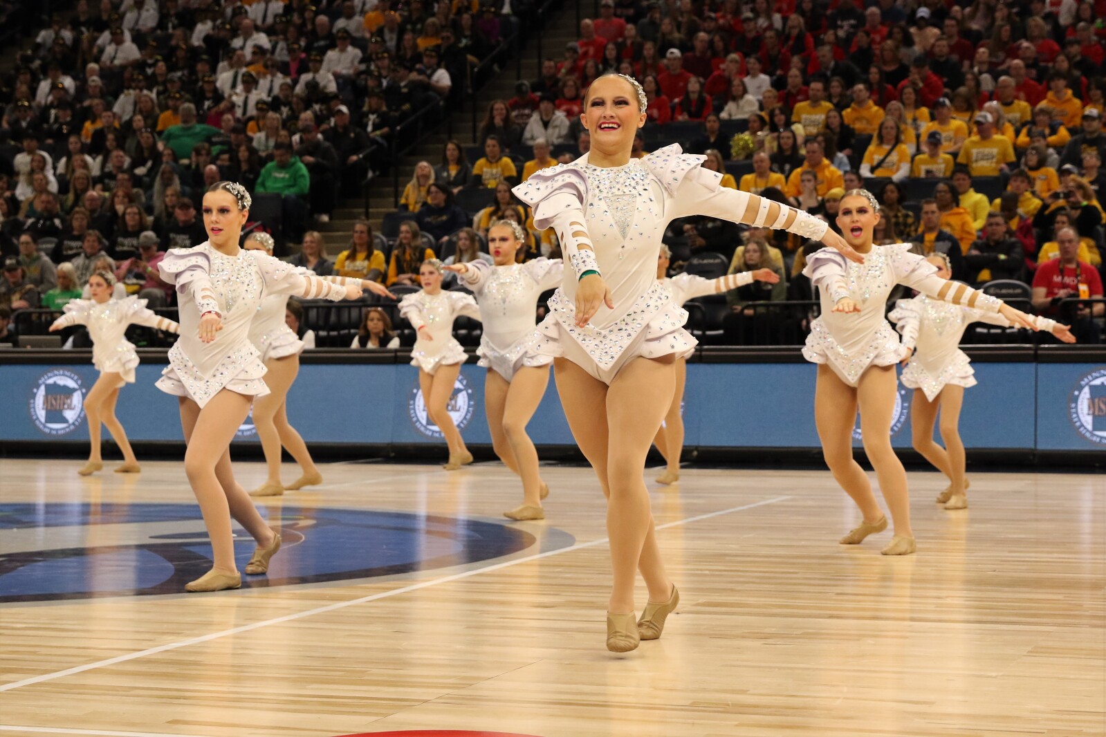 The Brainerd Warriors dance team