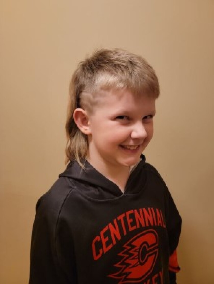 JPEG - Picture of Grant. Hockey hair contest winner.