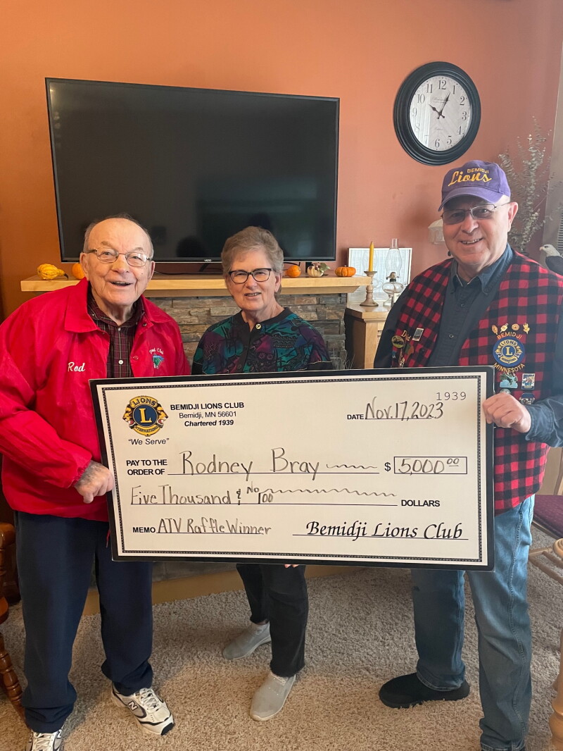 Rodney Bray wins Bemidji Lions Polaris ATV Raffle - The Bemidji Pioneer ...